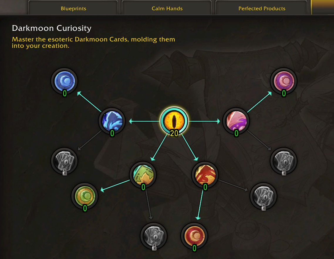 Darkmoon Curiosity specialization path