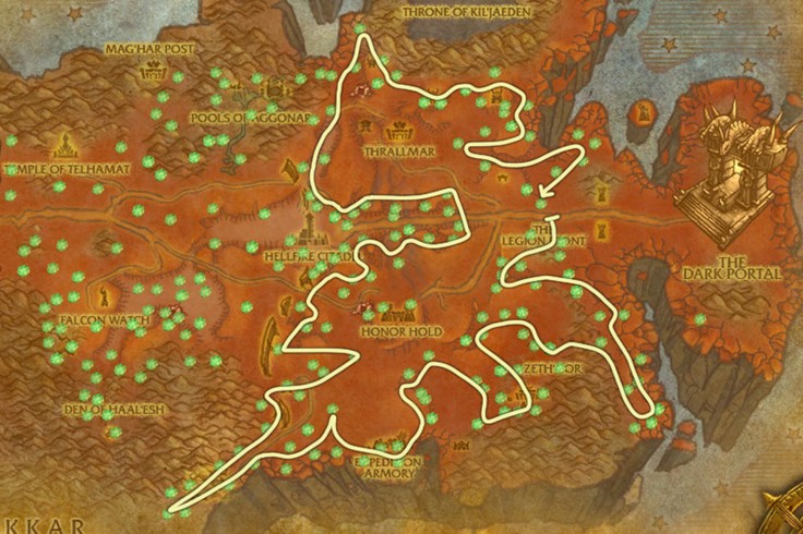wow burning crusade map level